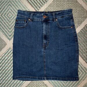 Stradivarius Light Blue Denim Skirt